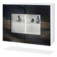 KOMMODE Grömitz Schwarz Hochglanz - Schwarz Hochglanz, Holzwerkstoff (92.5/73.5/35cm) - Vladon