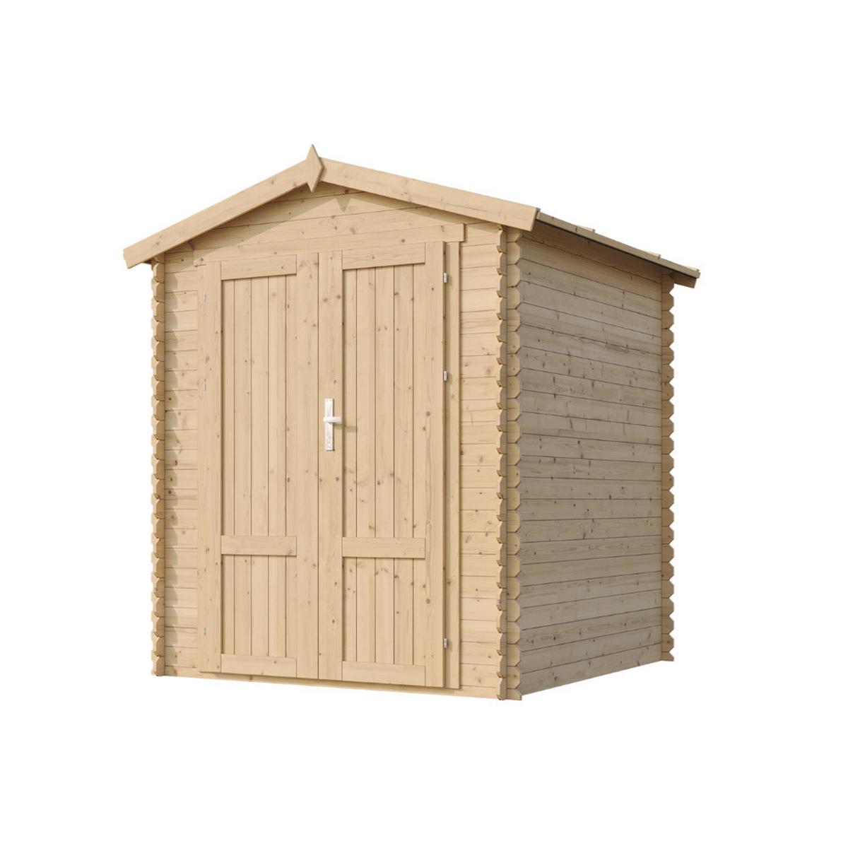 HOLZ-GARTENHAUS 2,82 m² TIMBELA M320F1 - Naturfarben, Holz (196/218/186cm) - Timbela