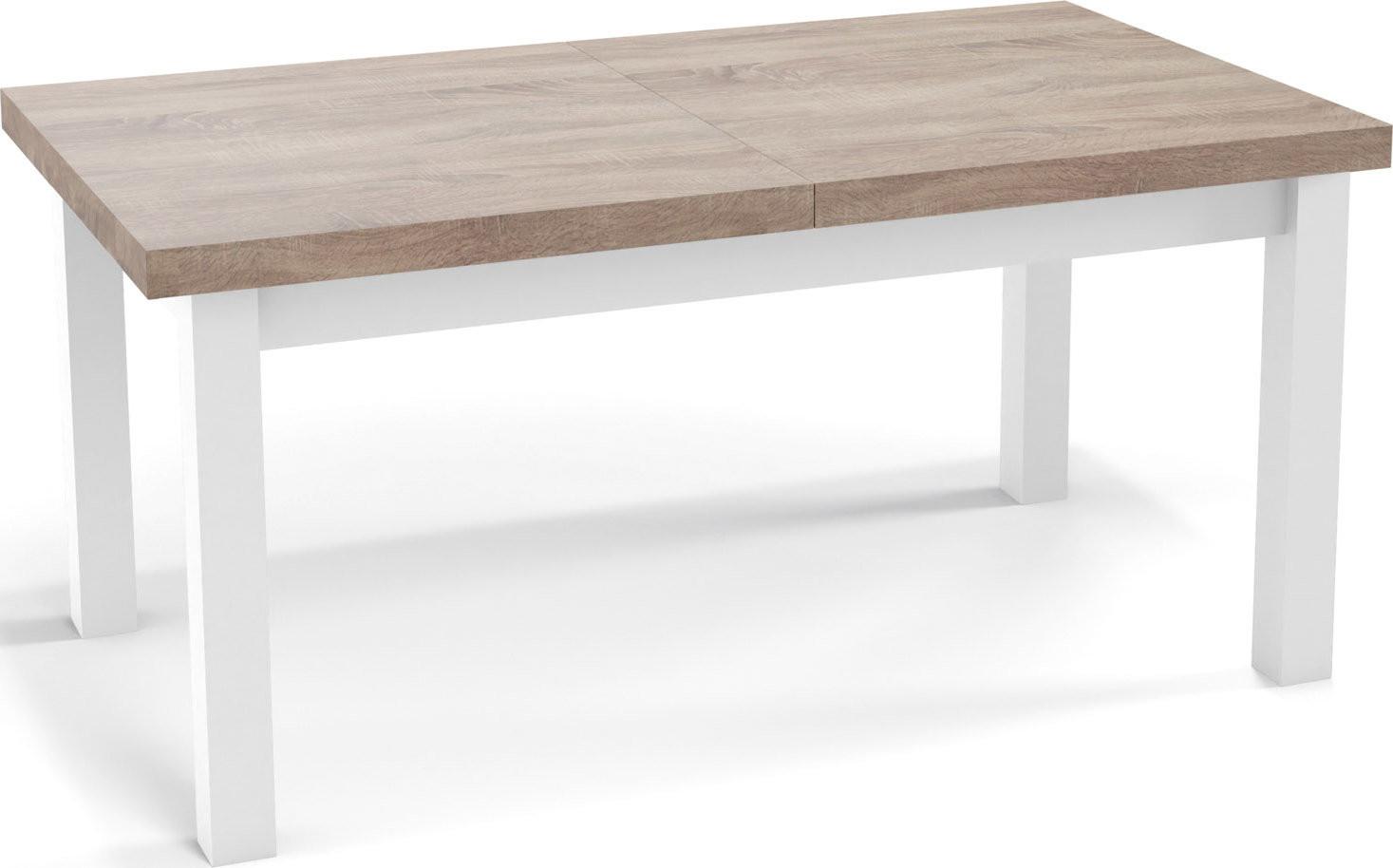 ESSTISCH Avena rechteckig ausziehbar, Sonoma Eiche 200/100/78 - Weiß/Sonoma Eiche, Holz/Holzwerkstoff (100/300/78cm) - WFL GROUP