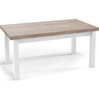 ESSTISCH Avena rechteckig ausziehbar, Sonoma Eiche 170/90/78 - Weiß/Sonoma Eiche, Holz/Holzwerkstoff (90/250/78cm) - WFL GROUP