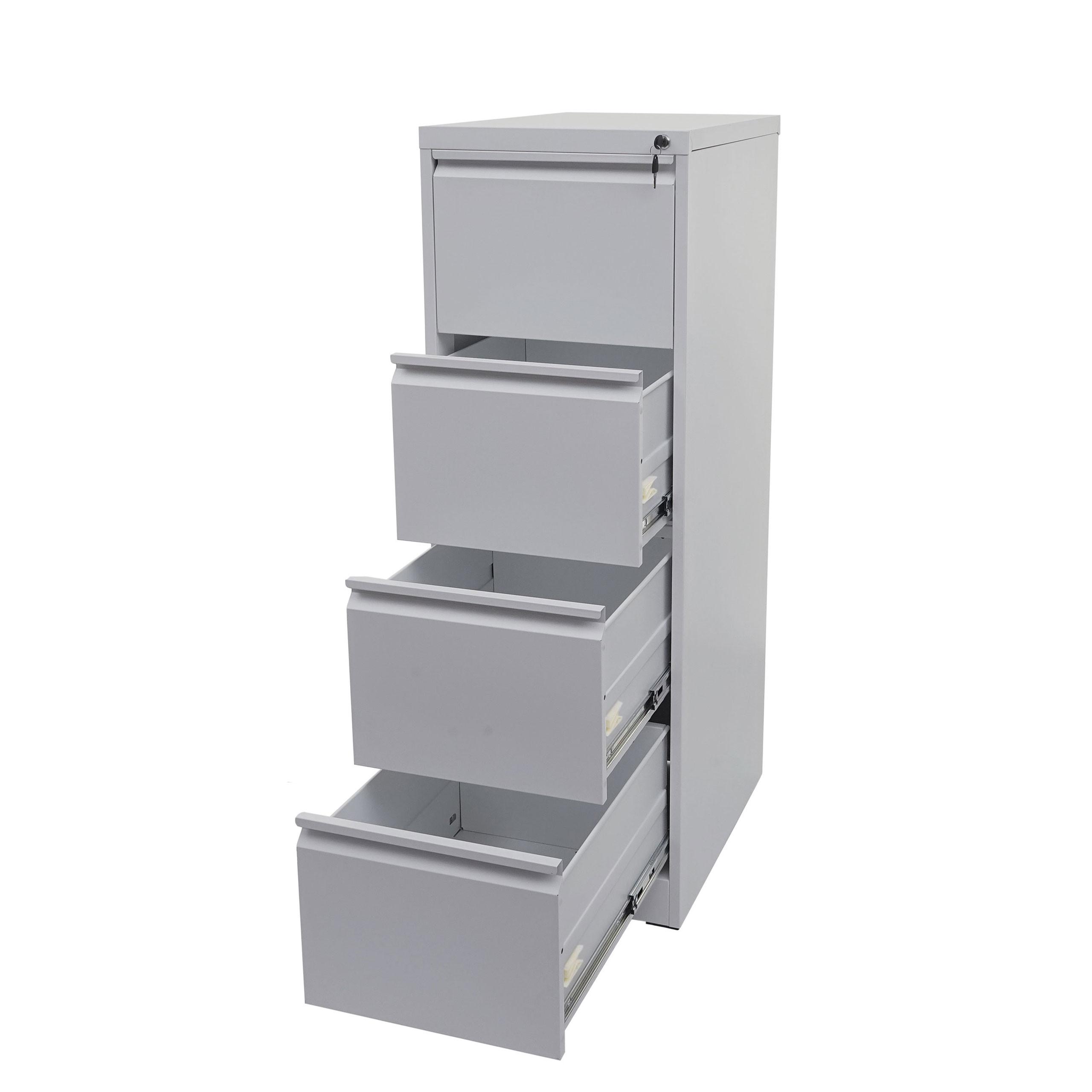 HÄNGEREGISTERSCHRANK Grau - Grau, Metall (46/134/62cm) - MCW