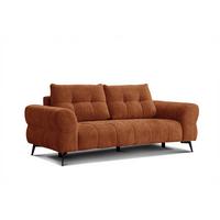 SOFA SALVINI 3-Sitzer, orange - Orange, Holz/Textil (237/88/99cm) - Wozimo