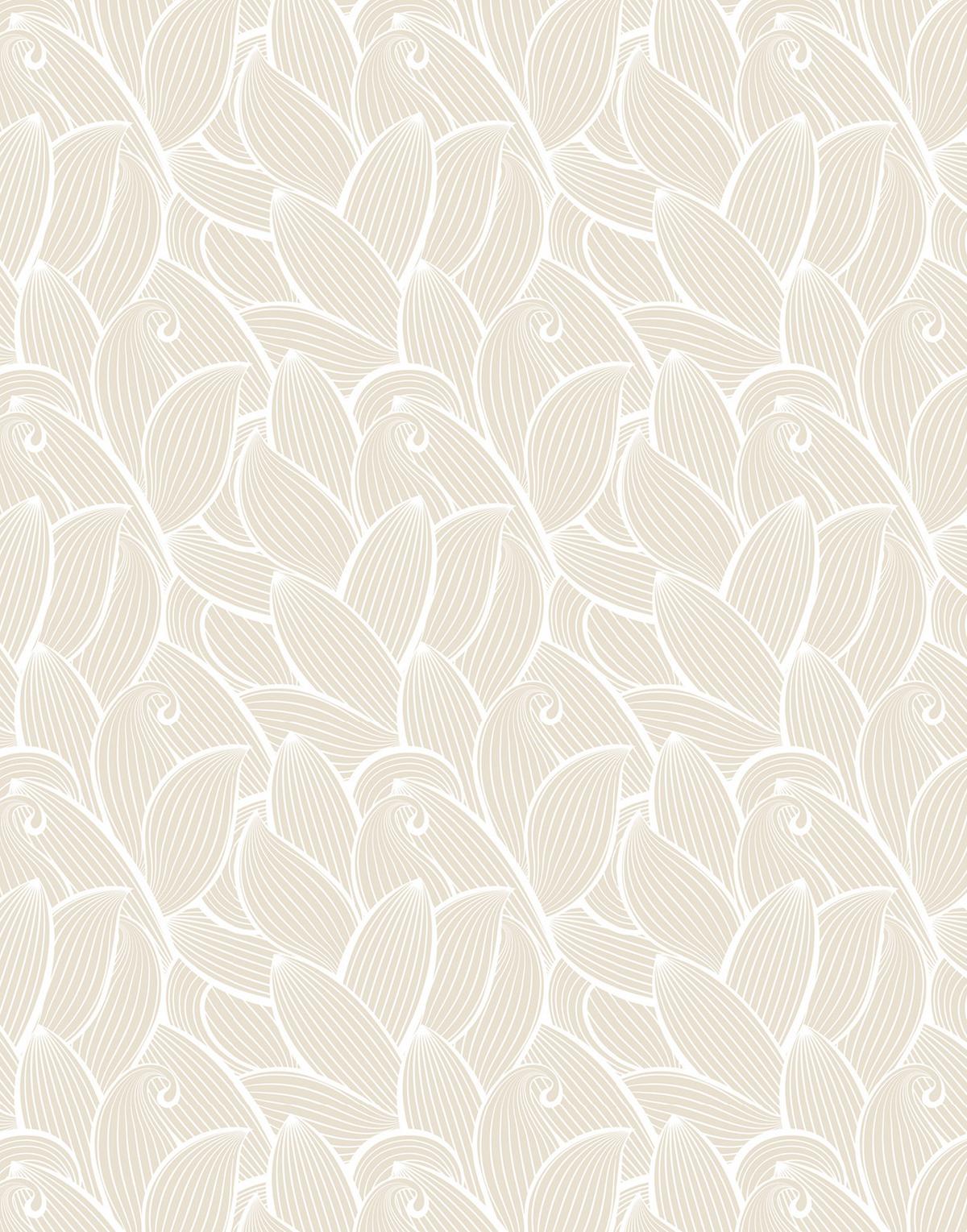 VERDUNKELUNGSROLLO 110x140 cm Blätter - Grau, Textil (110/140cm) - TULUP