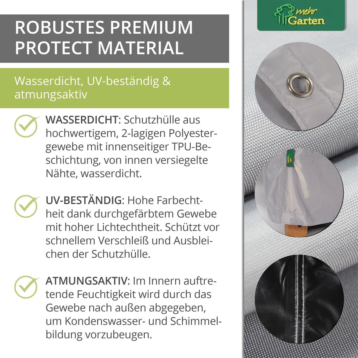 SCHUTZHÜLLE für Loungegruppe rechteckig / quadratisch SHP-60108 - Grau, Kunststoff (350/80/300cm) - mehr Garten
