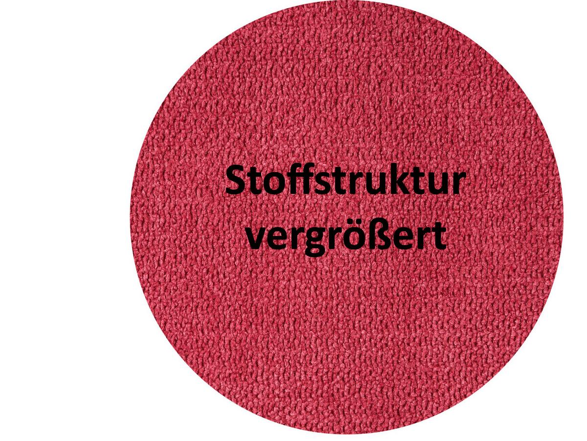 KISSENHÜLLE FarbTon Chenille-Haptik himbeer-rot 50/50 cm - Rot, Textil (50/50cm) - beties Heimtextil