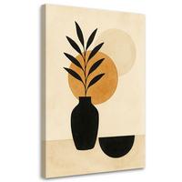 LEINWANDBILD Abstraktion 30x45cm - Beige, Textil (30/45cm) - Feeby