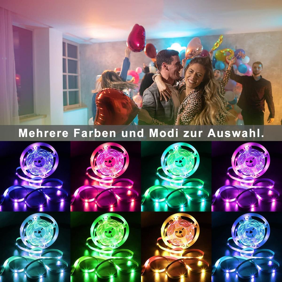 LED-STRIP Klythosg 20m - Multicolor, Kunststoff (20/20/20cm) - ZMH