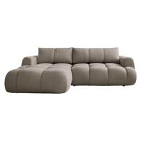 ECKSOFA Mitto, Seite: Links - Hellbraun/Schwarz, Holz/Kunststoff (270/173cm) - MIRJAN24