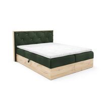 BOXBETT Helios - Grün, Holzwerkstoff/Textil (180/200cm) - Fun Möbel