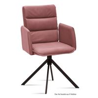 ARMLEHNSTUHL (8er-Set) Dulci 52x92x60 Schwarz/Rosewood - Dunkelrosa/Schwarz, Kunststoff (60/92/52cm) - 58aufmkessel