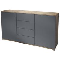 SIDEBOARD Santo Anthrazit matt - Anthrazit, Holzwerkstoff (138.5/75.5/35cm) - Vladon