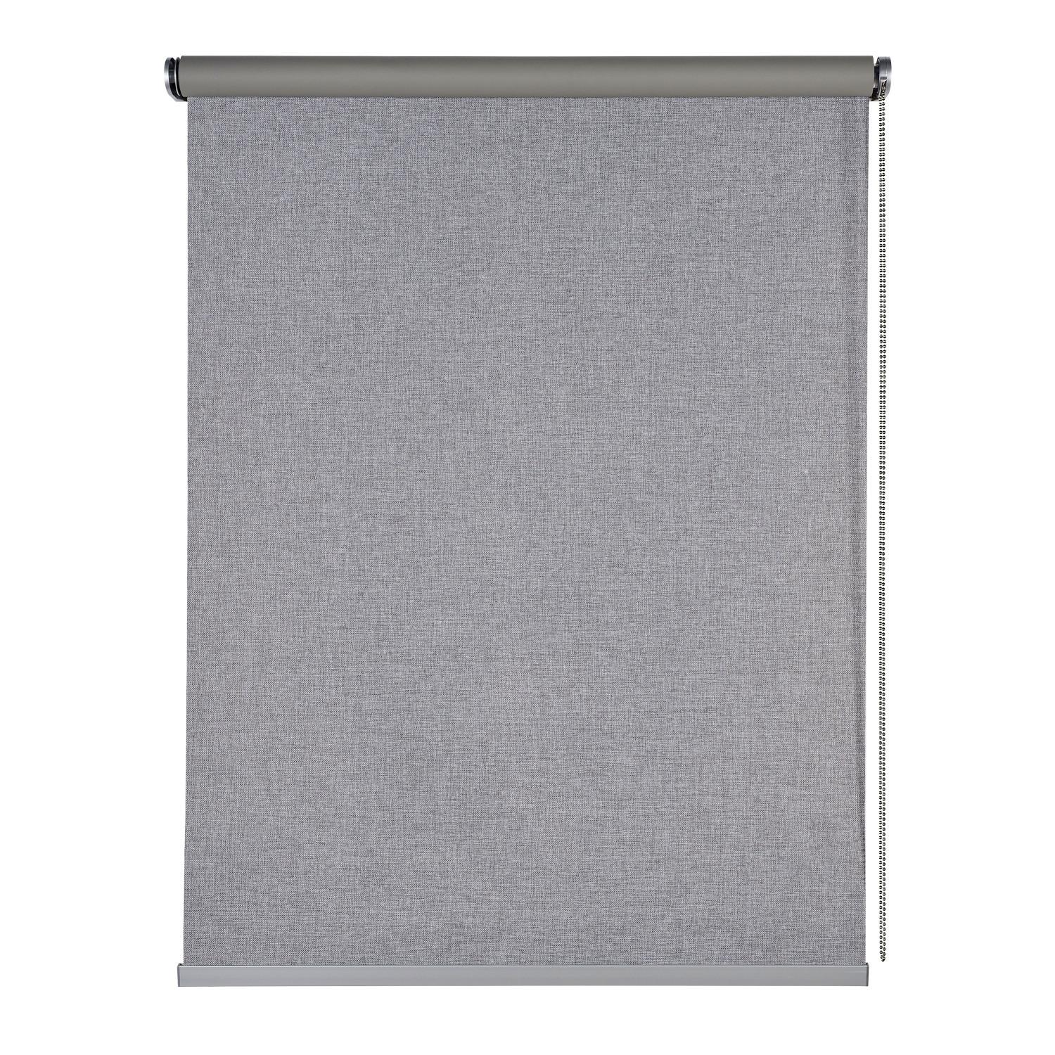 VERDUNKELUNGSROLLO Grau 180x250 cm - Grau, Kunststoff (180/250cm) - STORESDECO