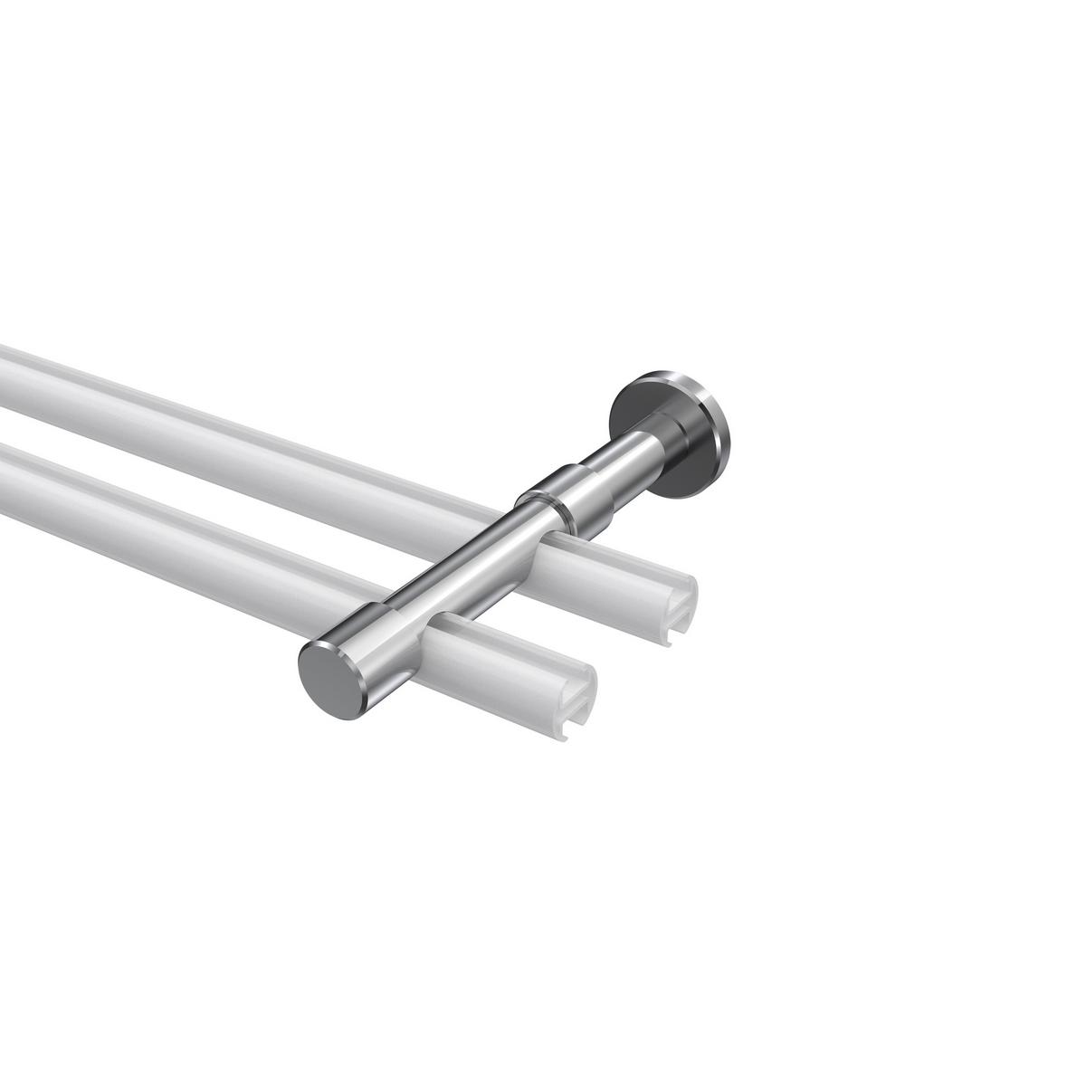 TRÄGER FÜR GARDINENSTANGEN 20 mm Ø, Prestige 2-läufig, Chrom - Chromfarben, Metall (16.2/4/4cm) - INTERDECO
