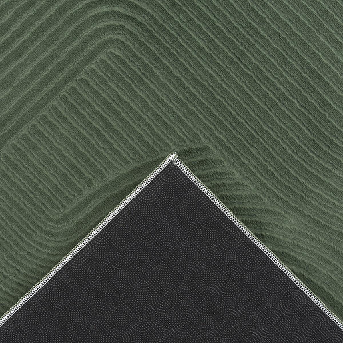 TEPPICHLÄUFER Antirutsch Geometrisch DALAR Polypropylen Waldgrün 80 x 150 cm - Grün, Textil (80/150cm) - KADIMA DESIGN