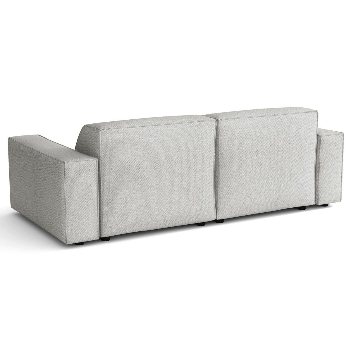 ECKSOFA Sellmo 210 cm - Hellgrau/Schwarz, Kunststoff/Textil (210/166cm) - Selsey