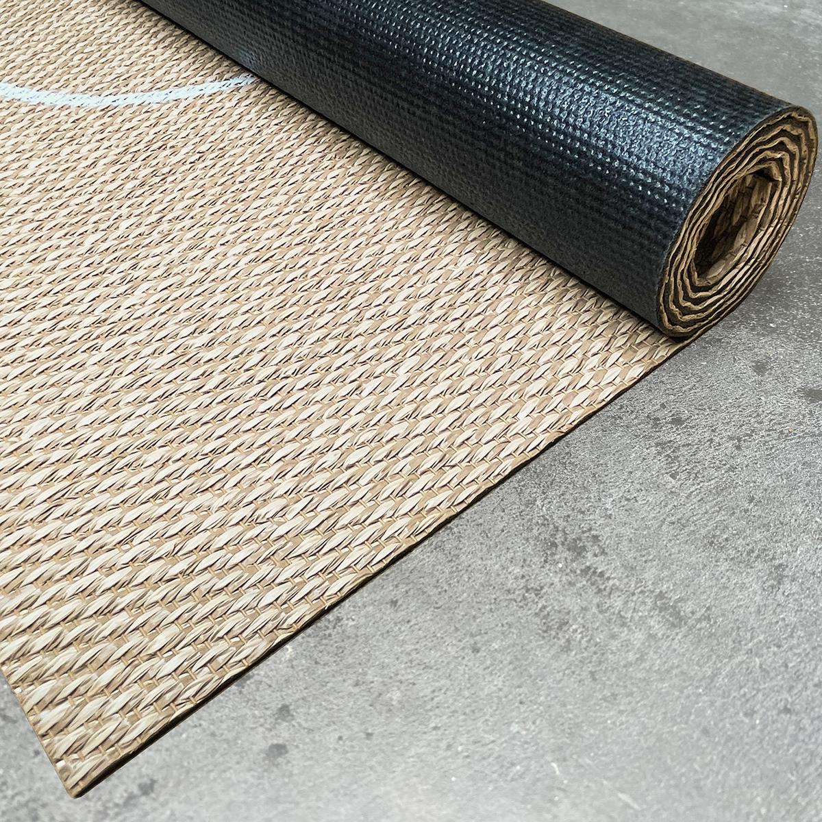 TEPPICH Premium en Vinyle Weiße Kreise 160x230 cm - Cappuccino, Kunststoff (160/230cm) - STORESDECO
