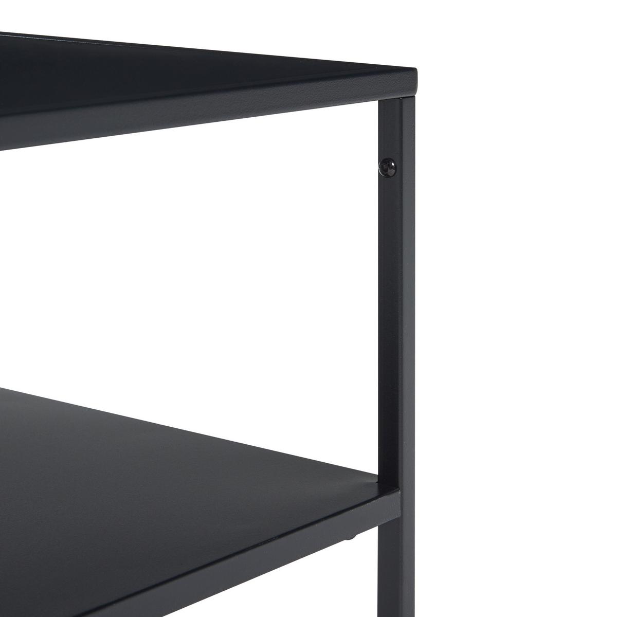 COUCHTISCH Solund 60/60/45 cm - Schwarz, Metall (60/60/45cm) - [en.casa]