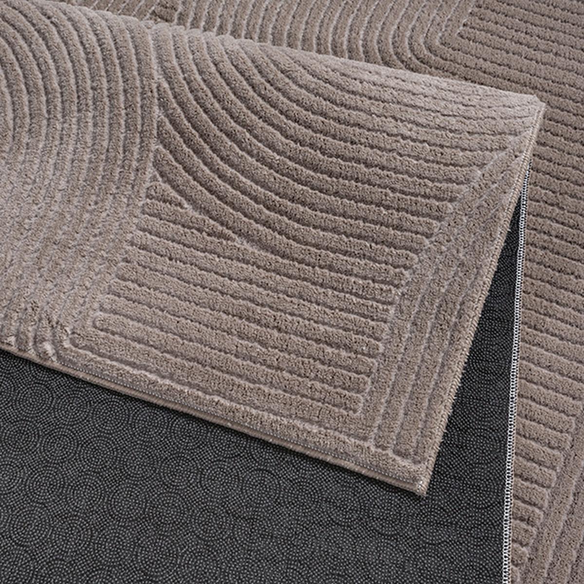 TEPPICHLÄUFER Antirutsch Geometrisch DALAR Polypropylen Beige 80 x 150 cm - Beige, Textil (80/150cm) - KADIMA DESIGN