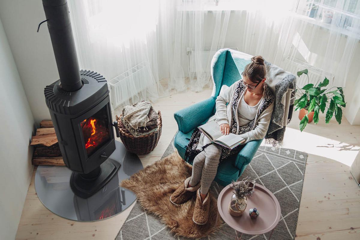 GLASPLATTE für Kamin Ø 70 cm - Grau, Glas (70/70/0.4cm) - TULUP