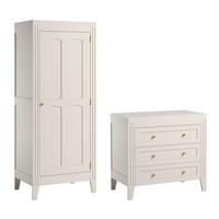 BABYZIMMER 2-teilig Weiß - Weiß, Holzwerkstoff (100/192/55cm) - Petits-meubles