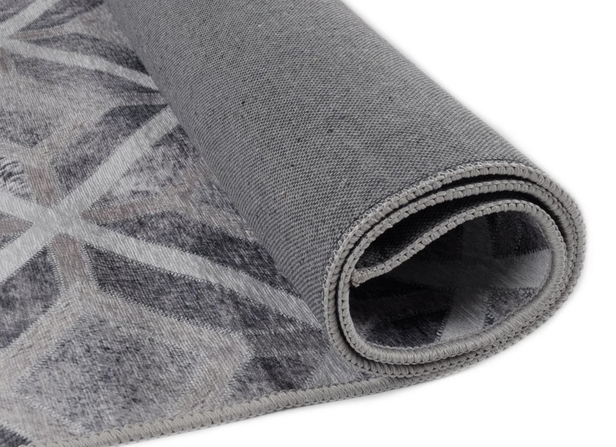 KURZFLORTEPPICH Serena 50x80 cm - Grau, Textil (50/80cm) - Gino Falcone