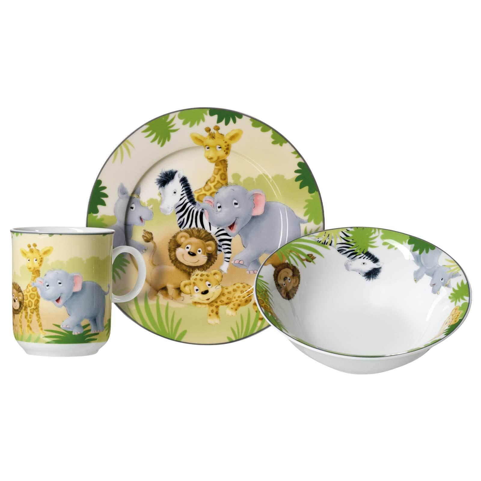 KINDERSET Afrikatiere bunt 3-tlg. - Multicolor, Keramik (20/11/20cm) - Ritzenhoff Breker