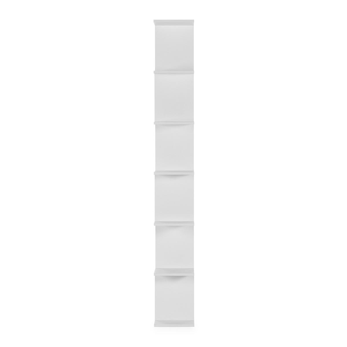 REGAL Osaka 6 fächern weiße Farbe - Weiß, Holzwerkstoff (98/191/25cm) - VS Venta-stock