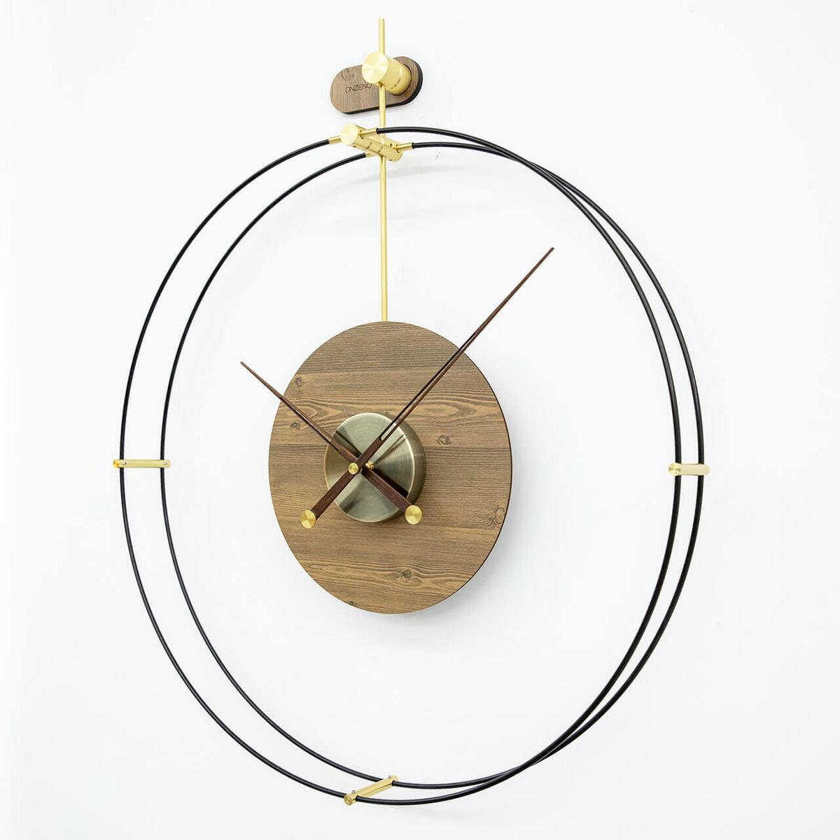WANDUHR Design 60/60 cm - Braun, Holzwerkstoff (2.47/60/3cm) - ONZENO