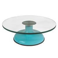 KUCHENPLATTE - Blau, Glas (30/10/30cm) - Intirilife