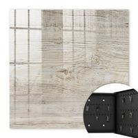 SCHLÜSSELBOX Schwarz 30x30 cm- Türöffnung nach rechts - Holzstruktur - Beige, Metall (30/30/5cm) - TULUP