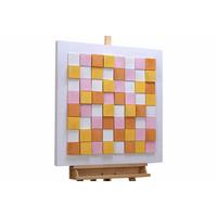 HOLZBILD Bunt 80/80 cm - Multicolor, Holz (5.57/80cm) - KUNSTLOFT