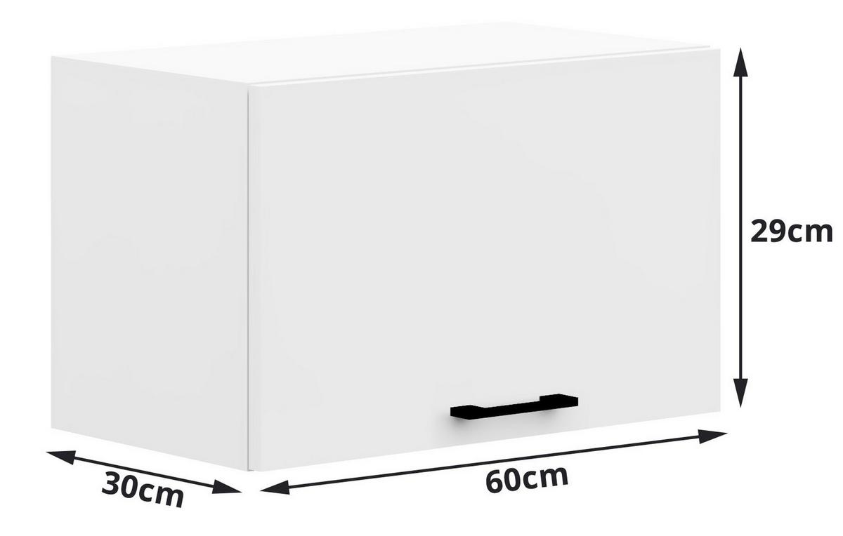 HÄNGESCHRANK Weiß 29/60/30 - Weiß, Holzwerkstoff (60/29/30cm) - RAUMHIRSCH FURNITURE