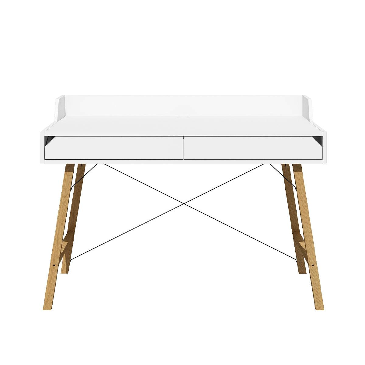 SCHREIBTISCH Weiß - Weiß, Holzwerkstoff (120/60/86cm) - Petits-meubles