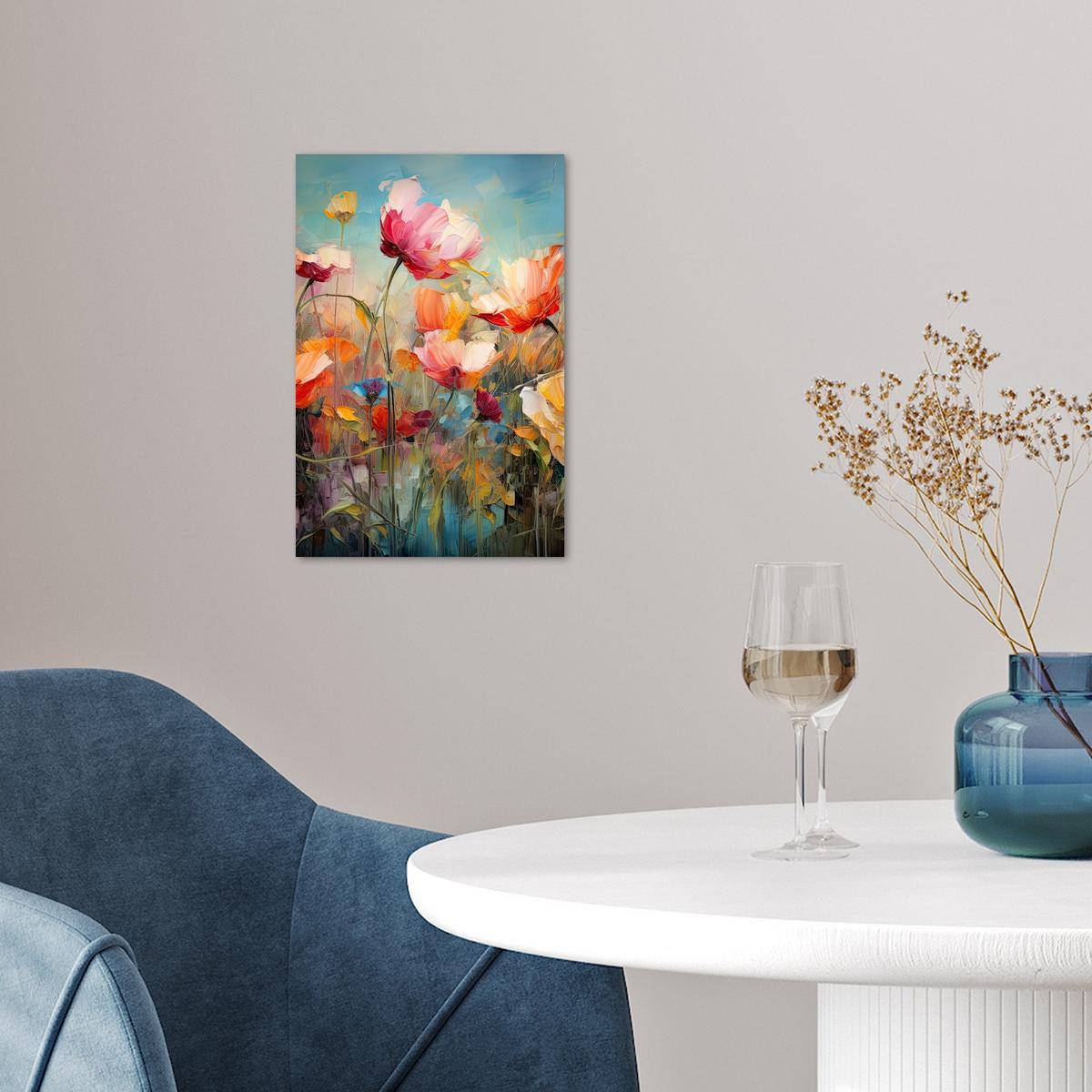 POSTER Blumen - Aquarell - Kunst - Botanisch - Natur Room Decor 20x30 cm - Orange, Papier (20/30/0.1cm) - MuchoWow