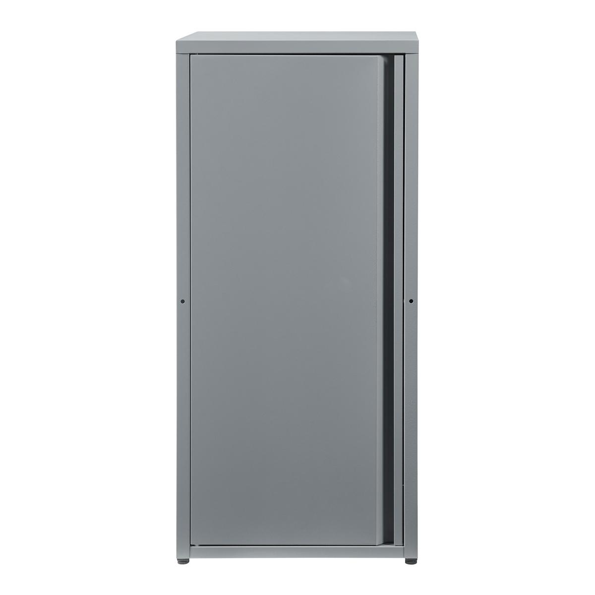 AKTENSCHRANK Burlöv - Grau, Metall (40/88/35cm) - [en.casa]