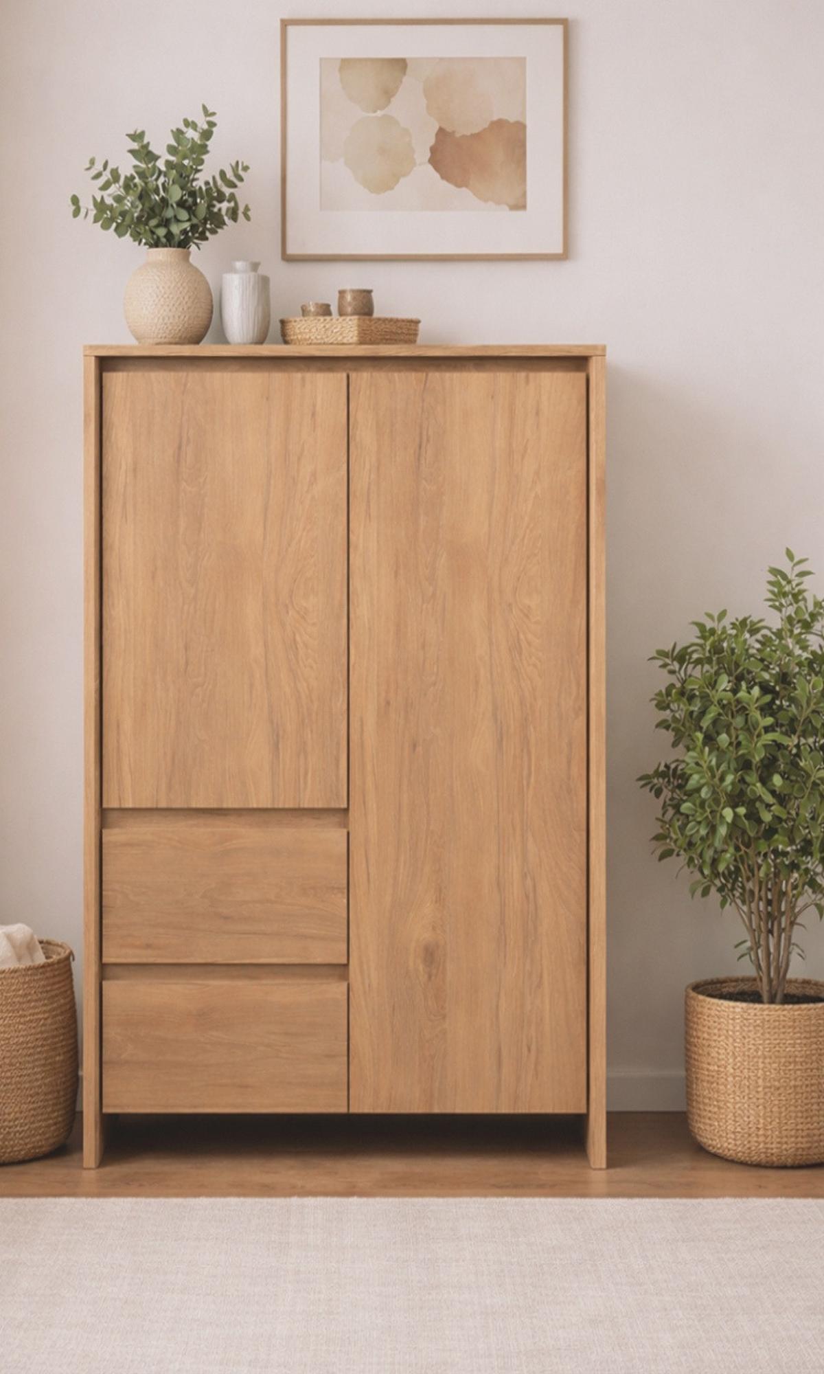 HIGHBOARD Hickory Walnuss 86 x 140 cm, Kommode mit viel Stauraum - Walnussfarben, Holzwerkstoff (86/140/40cm) - Furn.Design