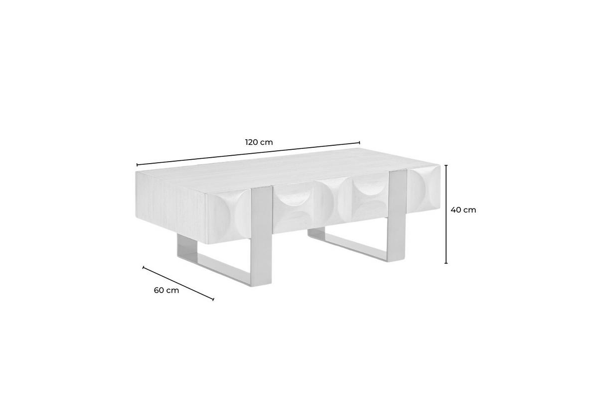 LOWBOARD MARGO Grau Metall, Holz - Grau, Metall (120/40/60cm) - KAWOLA