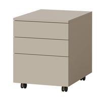 ROLLCONTAINER Largo mit 3 Schubladen, Push-to-Open, 40 cm, Kaschmir - Kaschmir, Holzwerkstoff (40/51/50cm) - Beautysofa