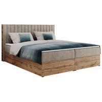 BOXBETT ALBERO 4 - 120/200 Beige Struktur - H4 - Beige, Holz/Textil (120/200cm) - MKS