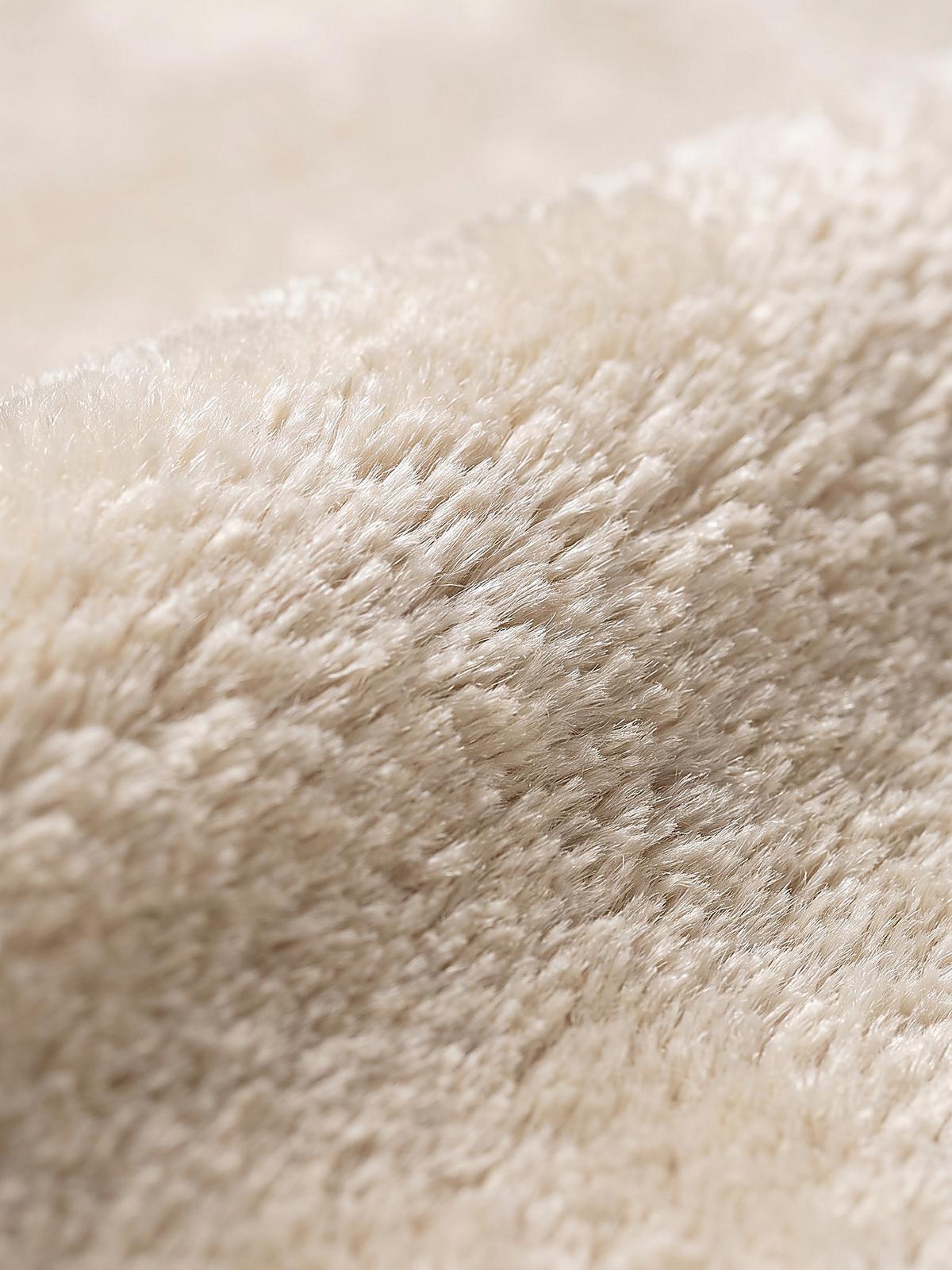 HOCHFLORTEPPICH Antirutsch Uni ALDAN Polyester Beige 120 x 160 cm - Beige, Textil (120/160cm) - KADIMA DESIGN