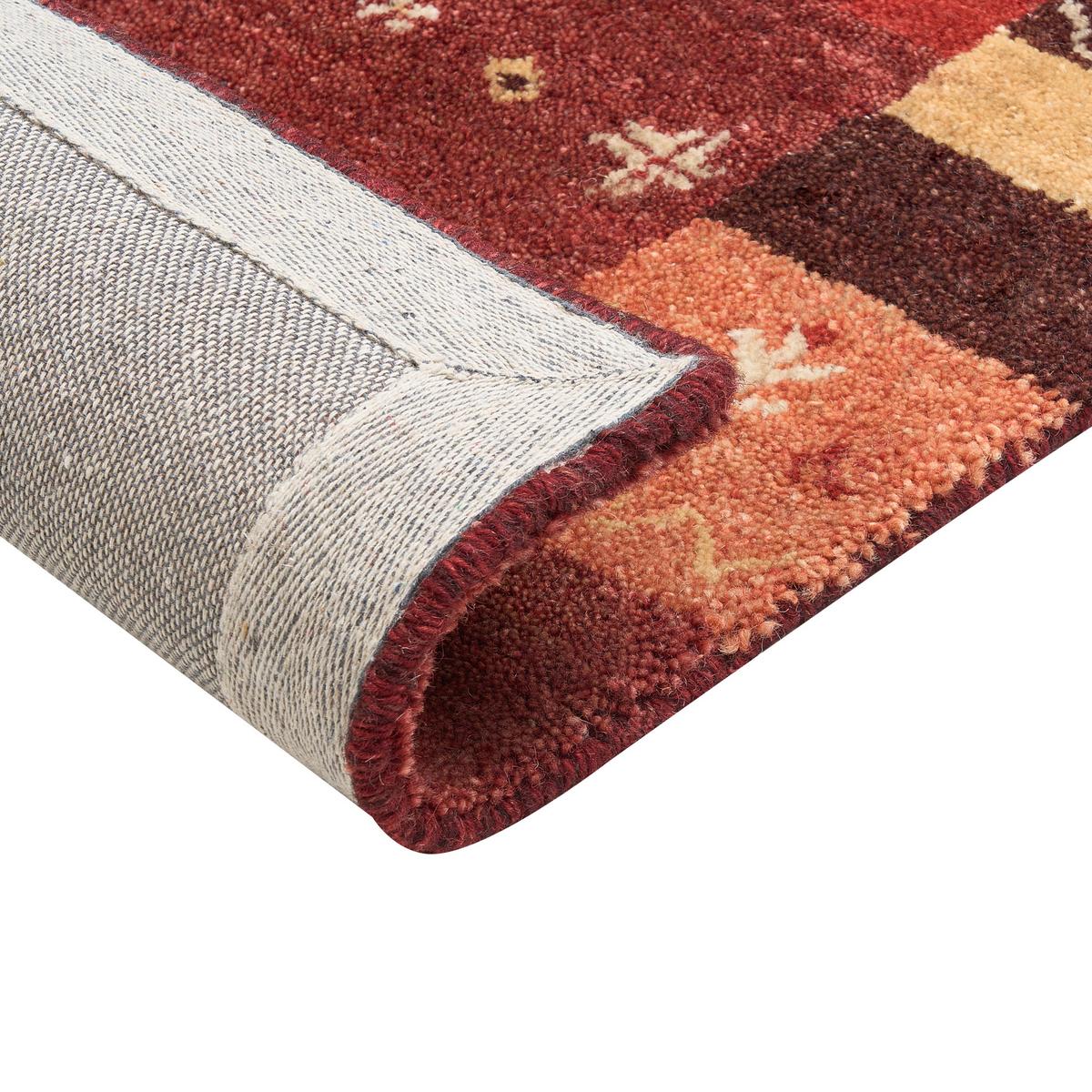 KURZFLOR-GABBEH Sinanli 200/140 cm - Rot, Textil (140/200cm) - Beliani
