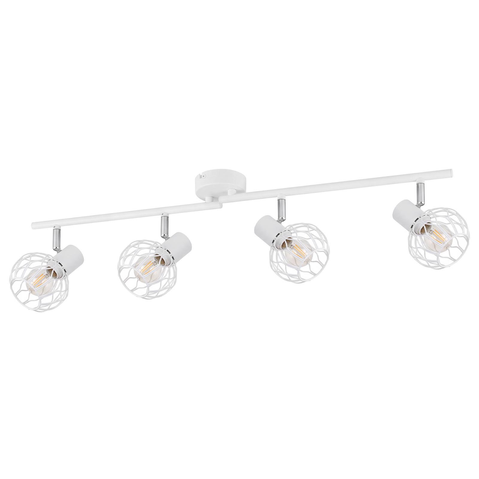 DECKENSTRAHLER Nyveth 70/10/18 cm - Weiß, Metall (70/10/18cm) - ZMH