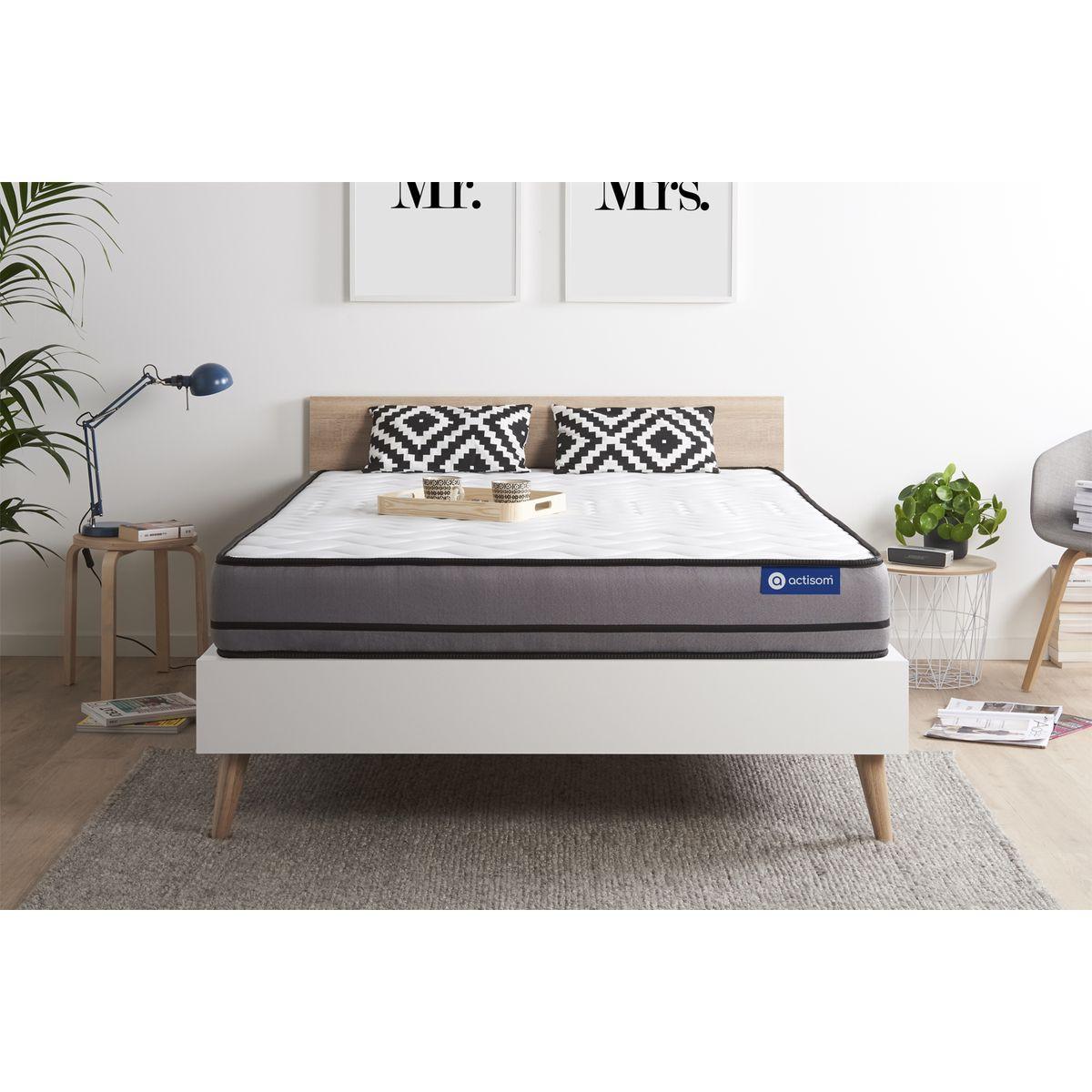 MATRATZE Actilatex night Latex und Memory-Schaum 140 x 200 cm h4 - Weiß, Textil (140/200cm) - ACTISOM