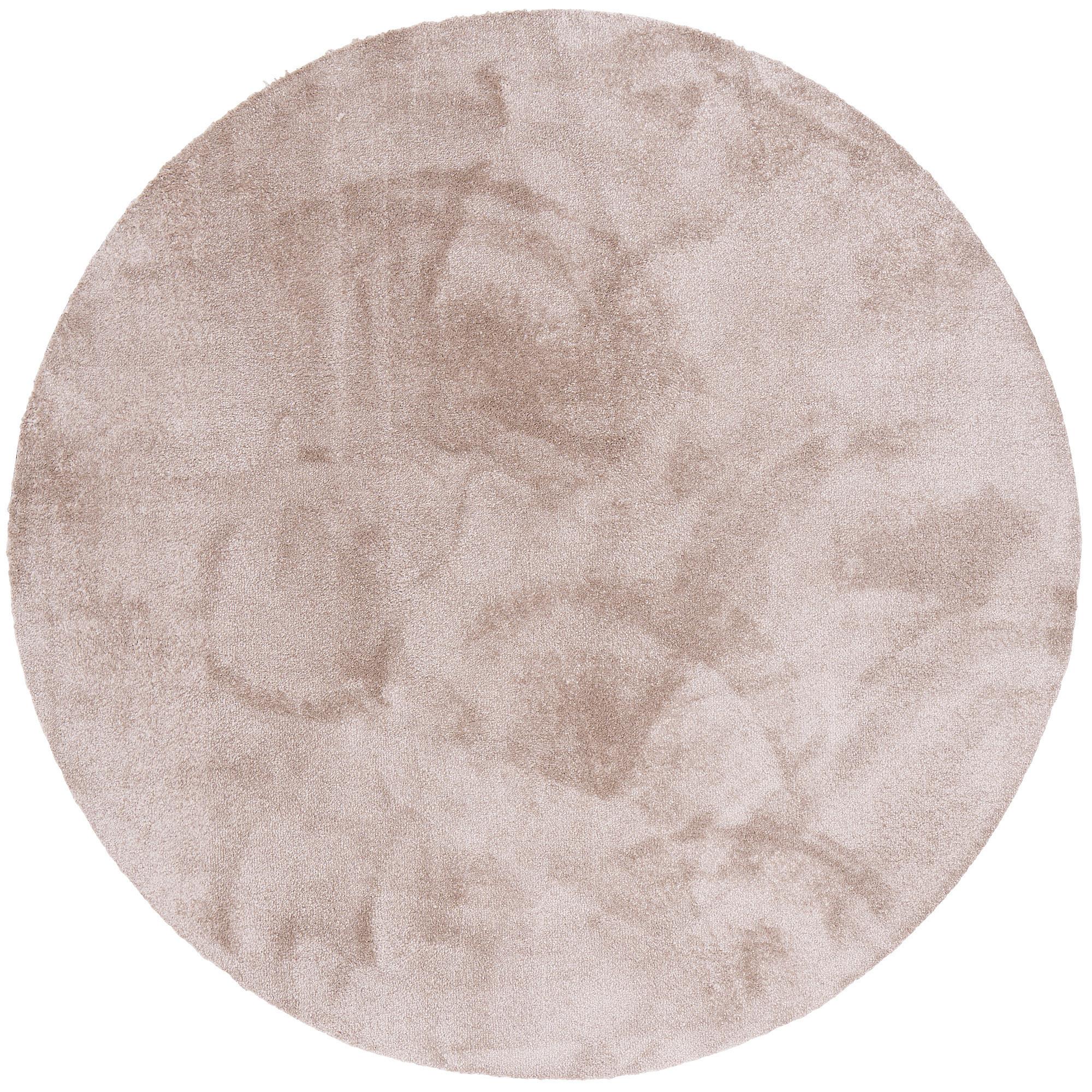 SUPER SOFT HOCHFLORTEPPICH LIVORNO RUND - Beige, Textil (160/160cm) - Snapstyle