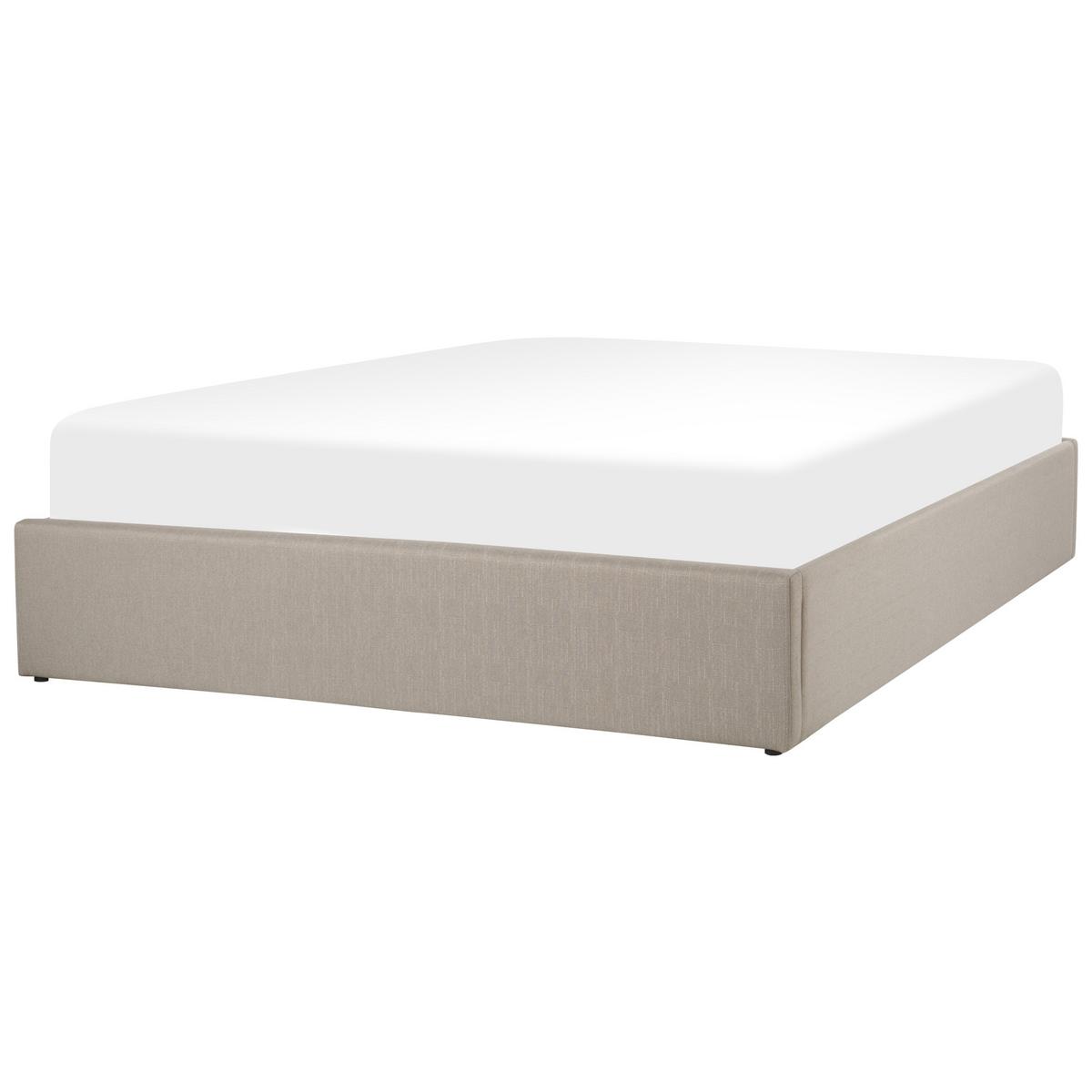 POLSTERBETT 160/200 cm Beige Dinan - Beige, Textil (160/200cm) - Beliani