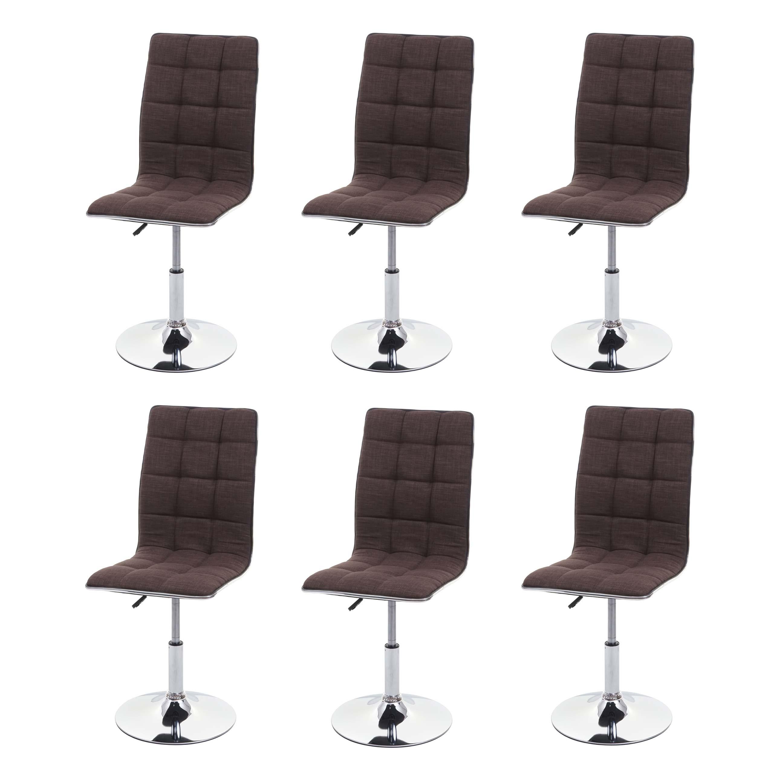 ESSZIMMERSTUHL Rehbraun 6er-Set - Hellbraun/Braun, Textil (43/103/54cm) - MCW