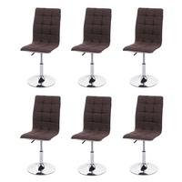 ESSZIMMERSTUHL Rehbraun 6er-Set - Hellbraun/Braun, Textil (43/103/54cm) - MCW