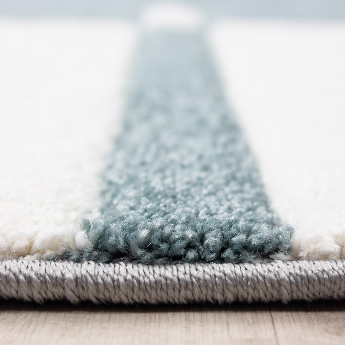 KURZFLORTEPPICH LATEMAR, kariert, Blau, 200 x 290 cm - Blau, Textil (290/200cm) - KADIMA DESIGN