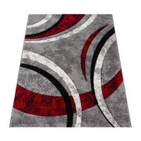 KURZFLORTEPPICH, abstrakt, Florhöhe 12 mm, Grau, 80 x 150 cm - Grau, Textil (150/80cm) - KADIMA DESIGN