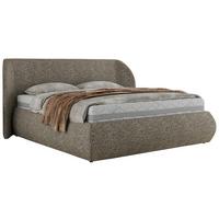 POLSTERBETT CAELA CLASSIC 140/200 - Grau Strukture - Pocket-Matratze - Grau, Textil (140/200cm) - MKS